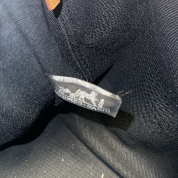 Authentic HERMES Fourre Tout MM Hand Tote Bag Canvas Black GUC - Picture 14 of 15